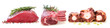 Fleisch roh - Rindfleisch Lammfleisch und Ochsenschwanz