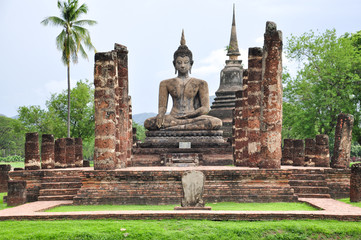 Wat Mahathat ancient capital of Sukhothai, Thailand