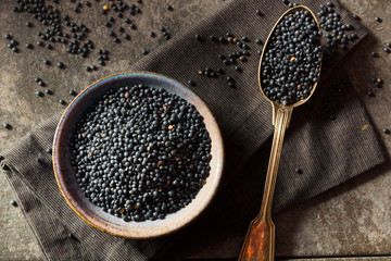 Wall Mural - Raw Organic Black Lentils