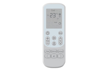 Poster - air conditioner remote control, 3d rendering