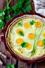 Quiche With Cabbage And Eggs