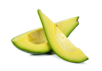 Wall Mural - avocado isolated on the white background