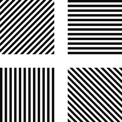 Poster - Striped square pattern