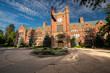 © knowlesgallery - A university Administration building with flag