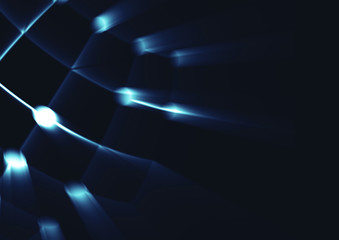 Wall Mural - Abstract geometric technology design element.