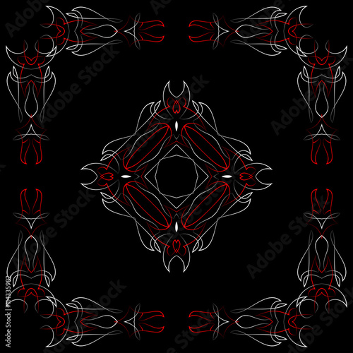 Pinstripe Corner Design Stock Vector Adobe Stock