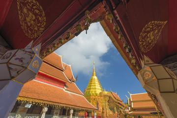 Pagoda at Phra That Doi Suthep Temple, Chiangmai