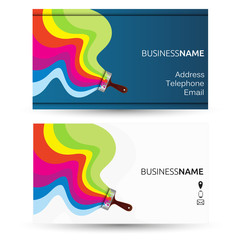 Business card for painting