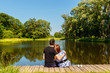 © BY-_-BY - A couple on the wooden jetty