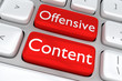 Offensive Content - content concept