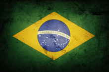 Grunge Brazil Flag
