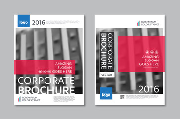 Wall Mural - vector brochure flyer design layout template in a4 size