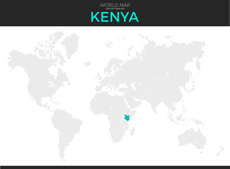  Republic of Kenya Location Map