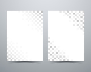 Wall Mural - abstract checkered background, gray squares pattern, poster broc