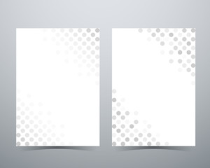 Wall Mural - abstract circle background, gray dot pattern, poster brochure la