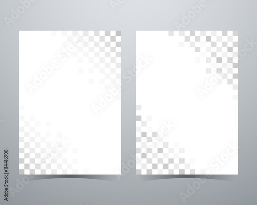 Abstract checkered background, gray squares pattern, poster broc