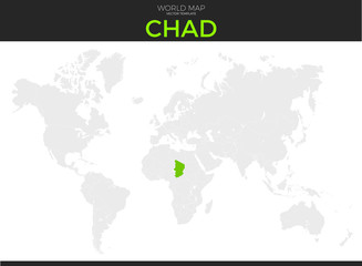  Republic of Chad Location Map