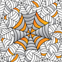colorful spider web art