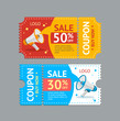 Coupon Sale. Vector
