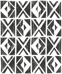 Wall Mural - vector seamless geometric pattern. hand drawn illustration.