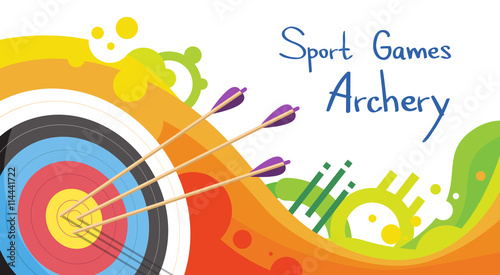 Cuadros en Lienzo Archery Target With Arrows Archer Sport Game Competition
