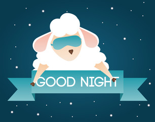 Wall Mural - Sweet dreams design, vector illustration eps 10.