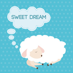 Sticker - Sweet dreams design, vector illustration eps 10.