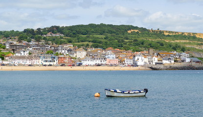 Beautiful town Lyme Regis in Dorset, England