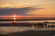 Sonnenuntergang im Watt
