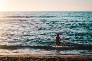 Poster - Stylish Girl at the Beach in California