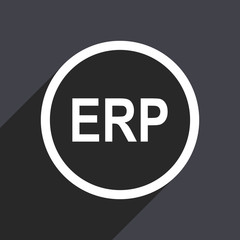 Aufkleber - Flat design gray web erp vector icon