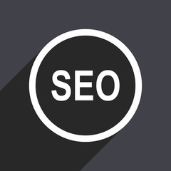 Aufkleber - Flat design gray web seo vector icon