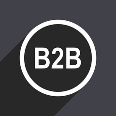 Poster - Flat design gray web b2b vector icon