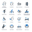 © Nicola Simpson - Health Conditions & Diseases Icons - Blue Series