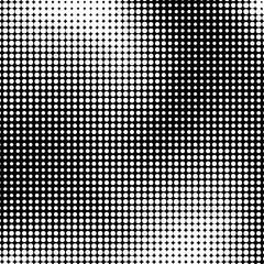 Poster - White abstract background with black and white halftone texture, dotwork, circles pattern for design concepts, banners, posters, wallpapers, web, presentations and prints. Vector illustration.