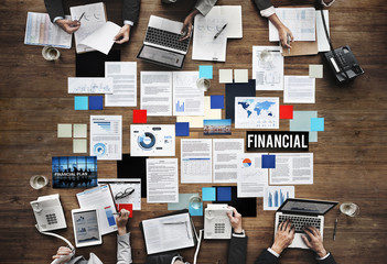 Wall Mural - Financial Investment Management Banking Concept