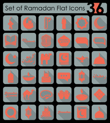 Poster - Set of ramadan icons