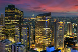 Fototapeta Nowy Jork - Twilight view of Bangkok.
