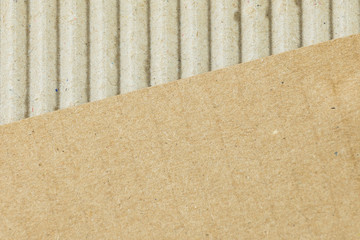 Wall Mural - recyclable corrugated cardboard, packaging material, close up