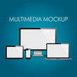 Multimedia Mockup Vector Design