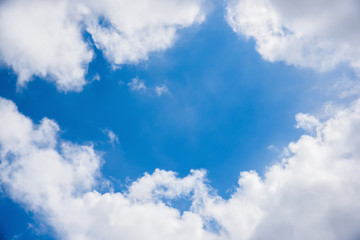 blue sky with clouds