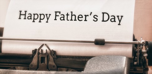 Poster - happy fathers day written on paper