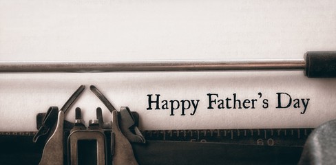 Poster - happy fathers day written on paper