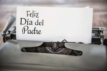 Poster - feliz dia del padre written on paper