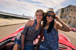 © Diego Cervo - Happy Couple Tourist Girls On Vintage Car Havana Cuba