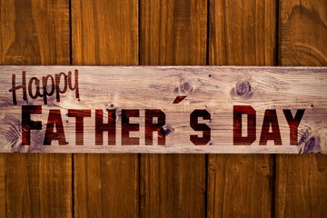 Wall Mural - Composite image of happy fathers day