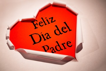 Poster - Composite image of word feliz dia del padre