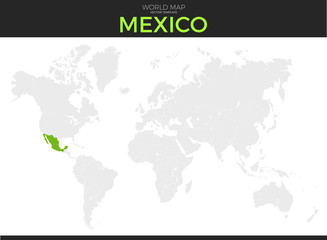  United Mexican States, Mexico Location Map