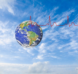 Wall Mural - Planet earth.Elements of this image furnished by NASA