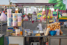 Funfair Cotton Candy Stall Back Shop